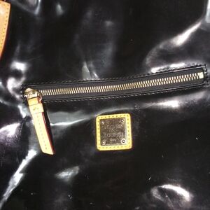 Lucien Piccard Black Patent Leather Bag
